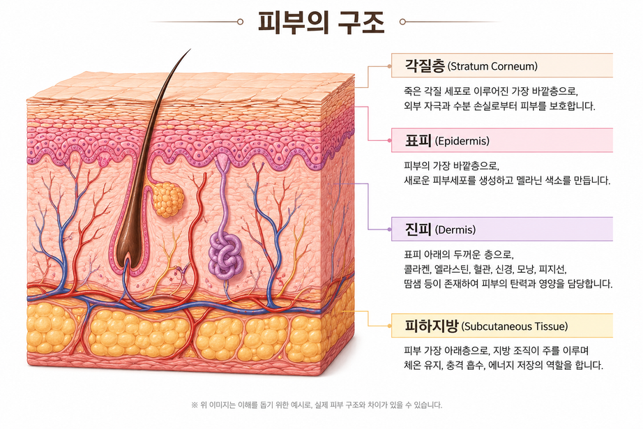 피부 구조 이해하기